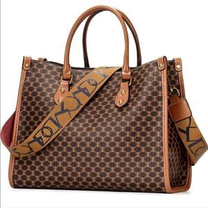 Women’s PU Leather Vintage Tote Handbag New Satchel Purse